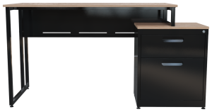 ESCRITORIO LVN-120 Y 140 NEGRO.1096